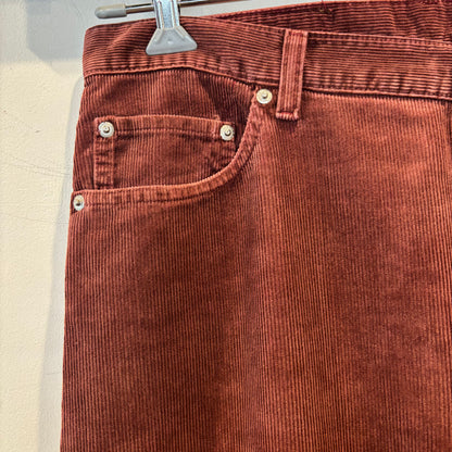 RRL ラルフローレン 5Pコーデュロイパンツ 細畝 バーガンディ(34×32)/A0387P-SO