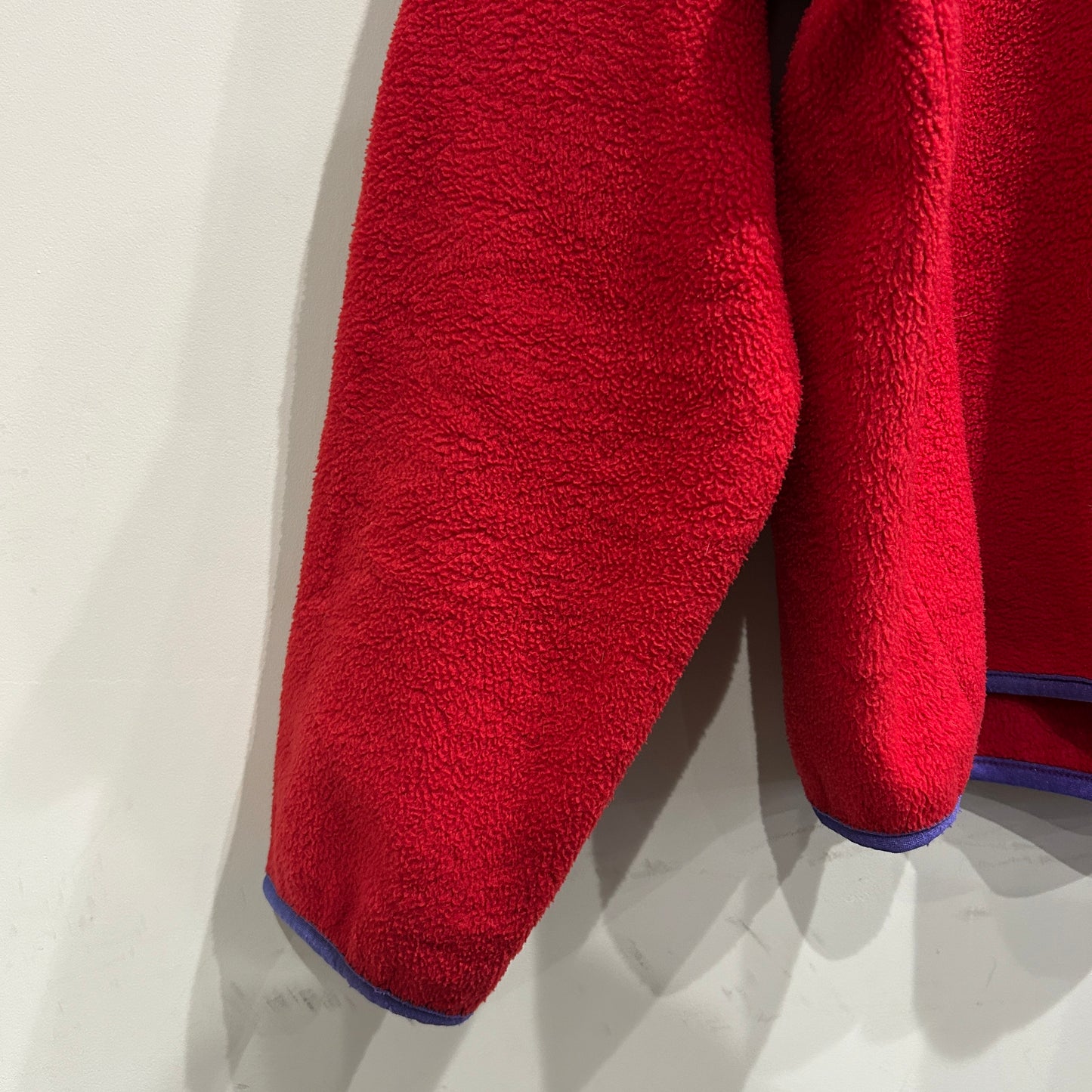 80's ~ Patagonia パタゴニア スナップT フリース プルオーバー レッド パープル (M)/C0096F-SO