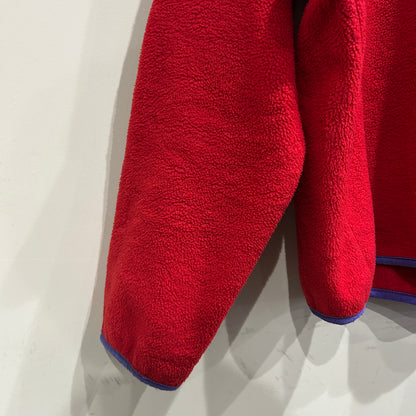 80's ~ Patagonia パタゴニア スナップT フリース プルオーバー レッド パープル (M)/C0096F-SO