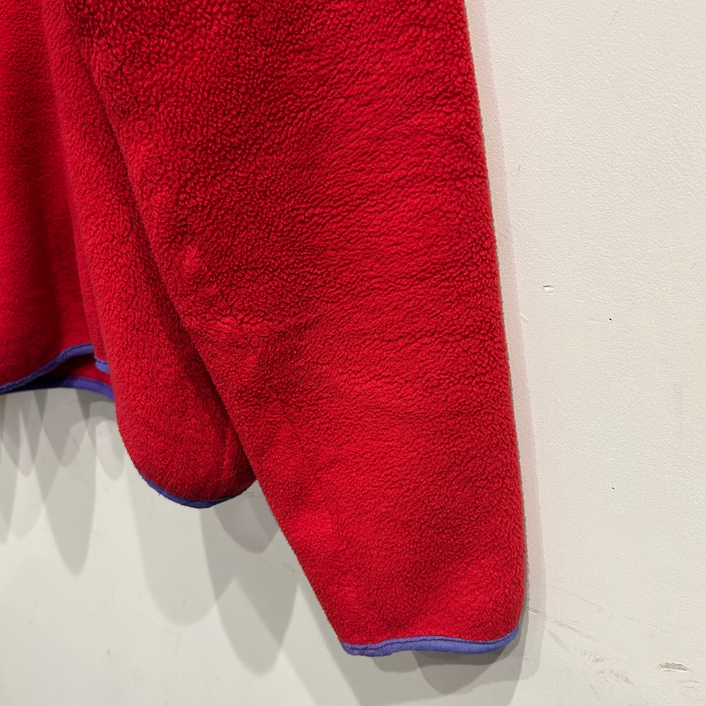 80's ~ Patagonia パタゴニア スナップT フリース プルオーバー レッド パープル (M)/C0096F-SO