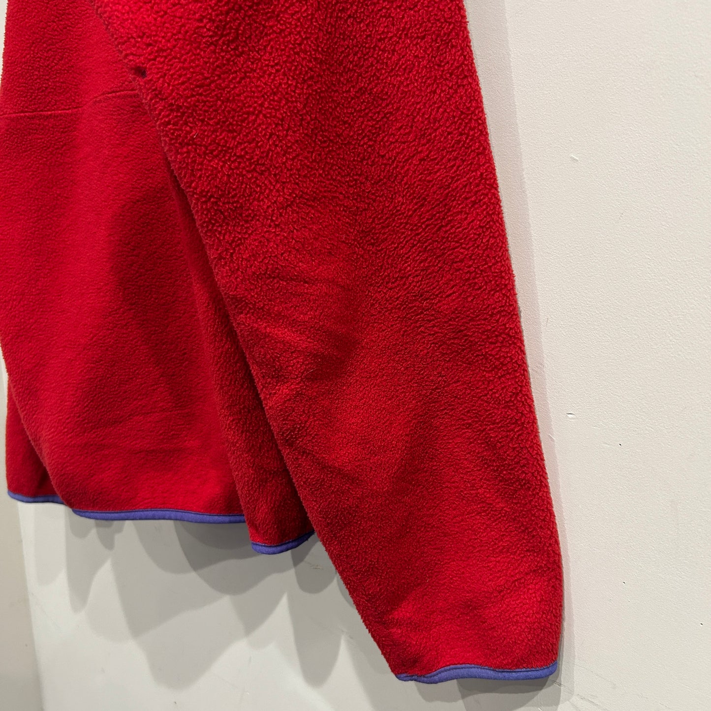 80's ~ Patagonia パタゴニア スナップT フリース プルオーバー レッド パープル (M)/C0096F-SO