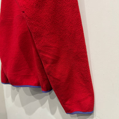 80's ~ Patagonia パタゴニア スナップT フリース プルオーバー レッド パープル (M)/C0096F-SO