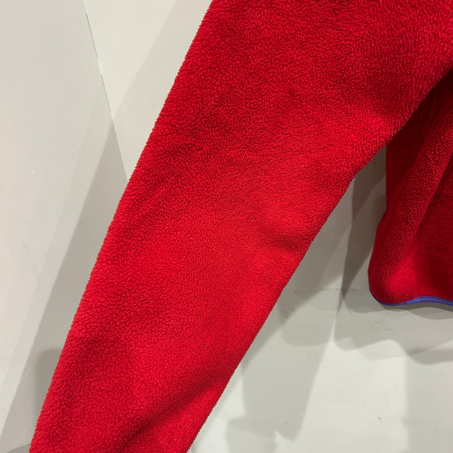 80's ~ Patagonia パタゴニア スナップT フリース プルオーバー レッド パープル (M)/C0096F-SO