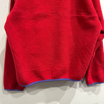 80's ~ Patagonia パタゴニア スナップT フリース プルオーバー レッド パープル (M)/C0096F-SO