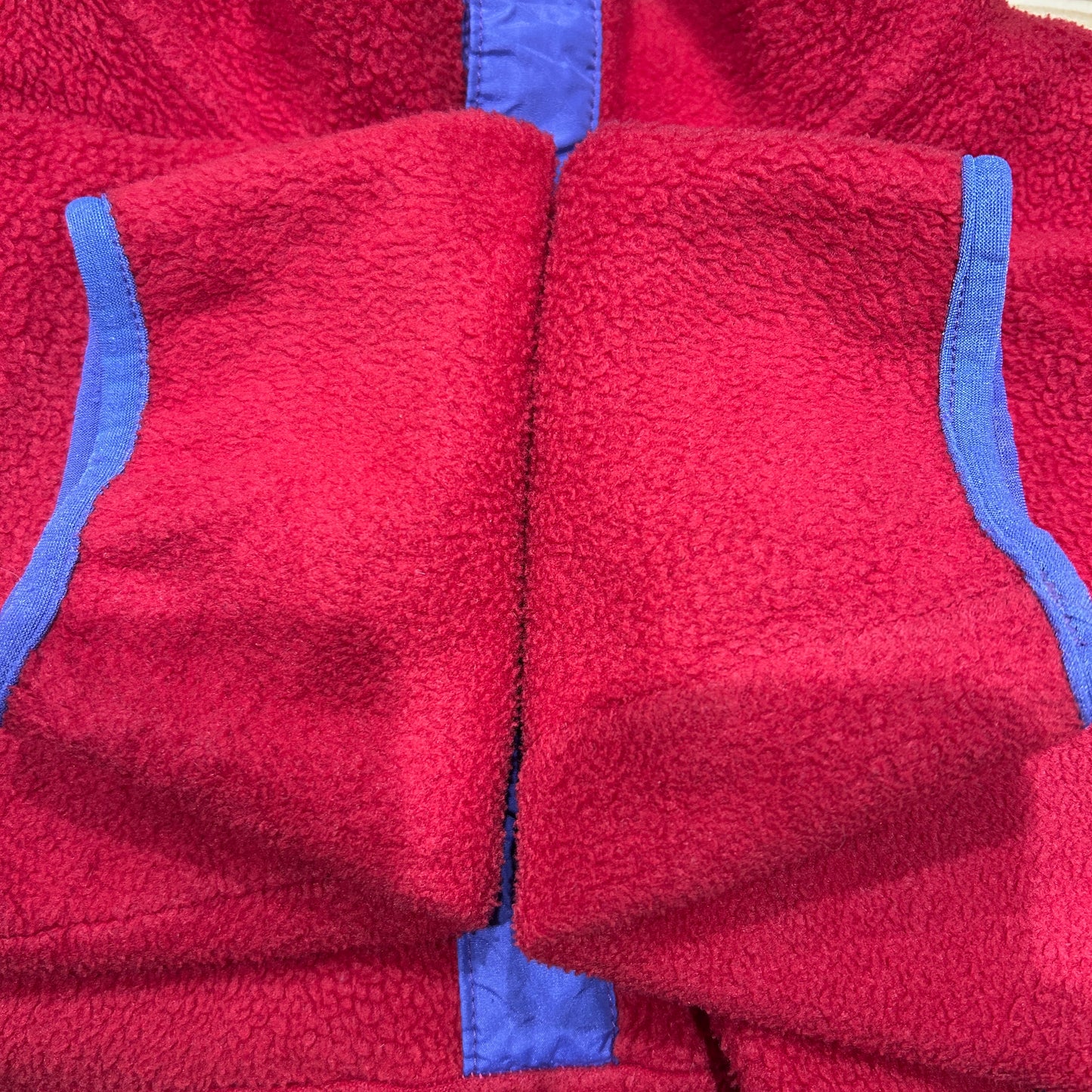 80's ~ Patagonia パタゴニア スナップT フリース プルオーバー レッド パープル (M)/C0096F-SO