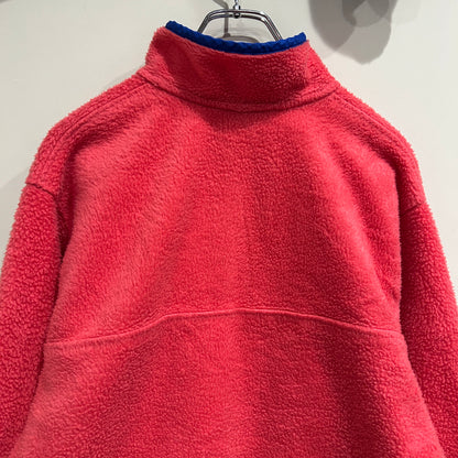 80's Patagonia パタゴニア スナップT フリース プルオーバー 初期型 ピンク ブルー (M)/C0102F-SO