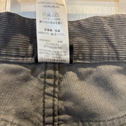 10's Patagonia パタゴニア  メンズ・コード・パンツ チャコールグレー(W35)/B4122P-SO