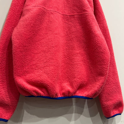 80's Patagonia パタゴニア スナップT フリース プルオーバー 初期型 ピンク ブルー (M)/C0102F-SO