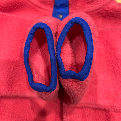 80's Patagonia パタゴニア スナップT フリース プルオーバー 初期型 ピンク ブルー (M)/C0102F-SO