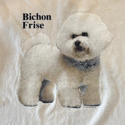 90's Lee Bichon Frise ビション・フリーゼ  犬 Tシャツ 白 (M)/B2021T-SO