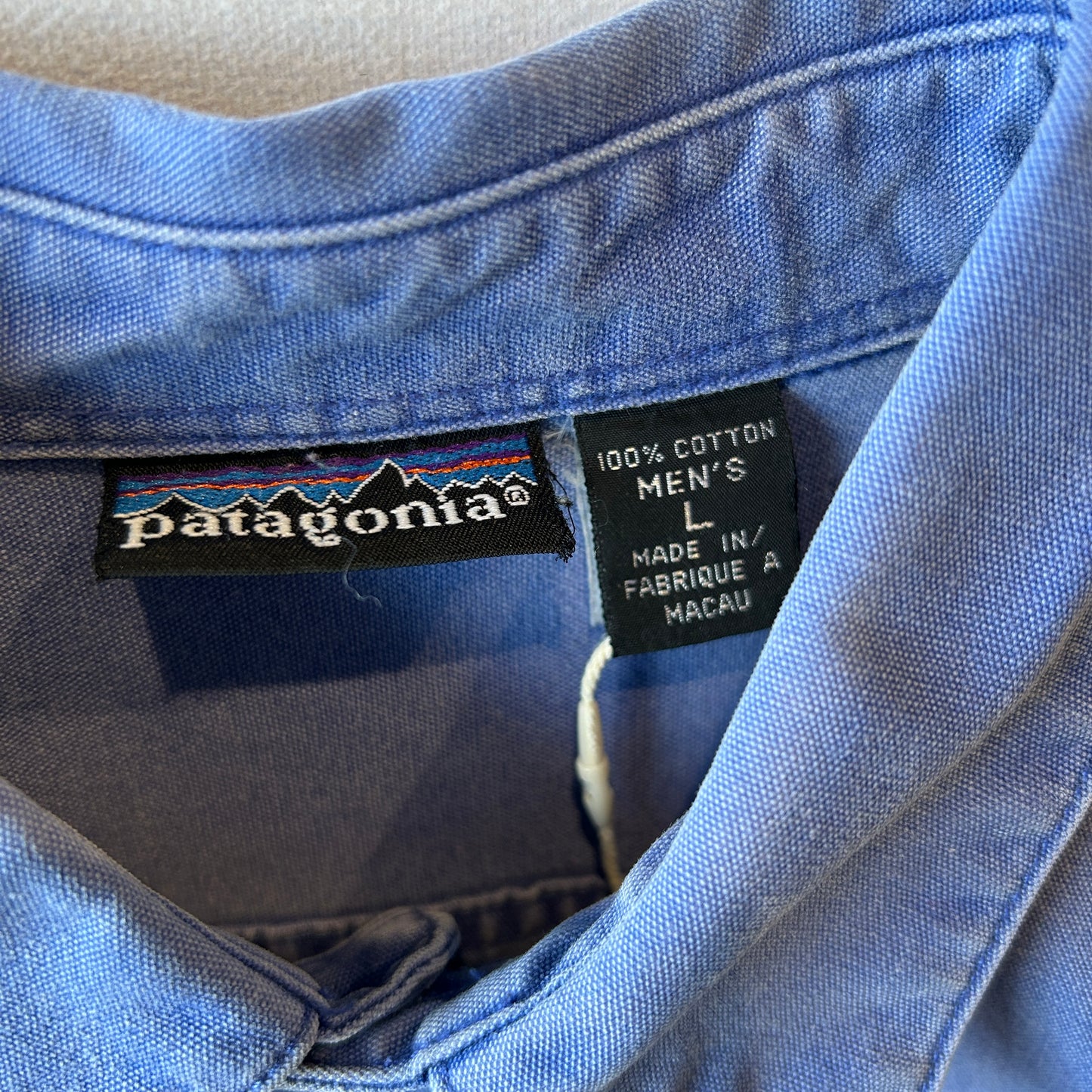 ９0's Patagonia パタゴニア Original Canvas Shirt コットンワークシャツ (L)/A9177SH-SO