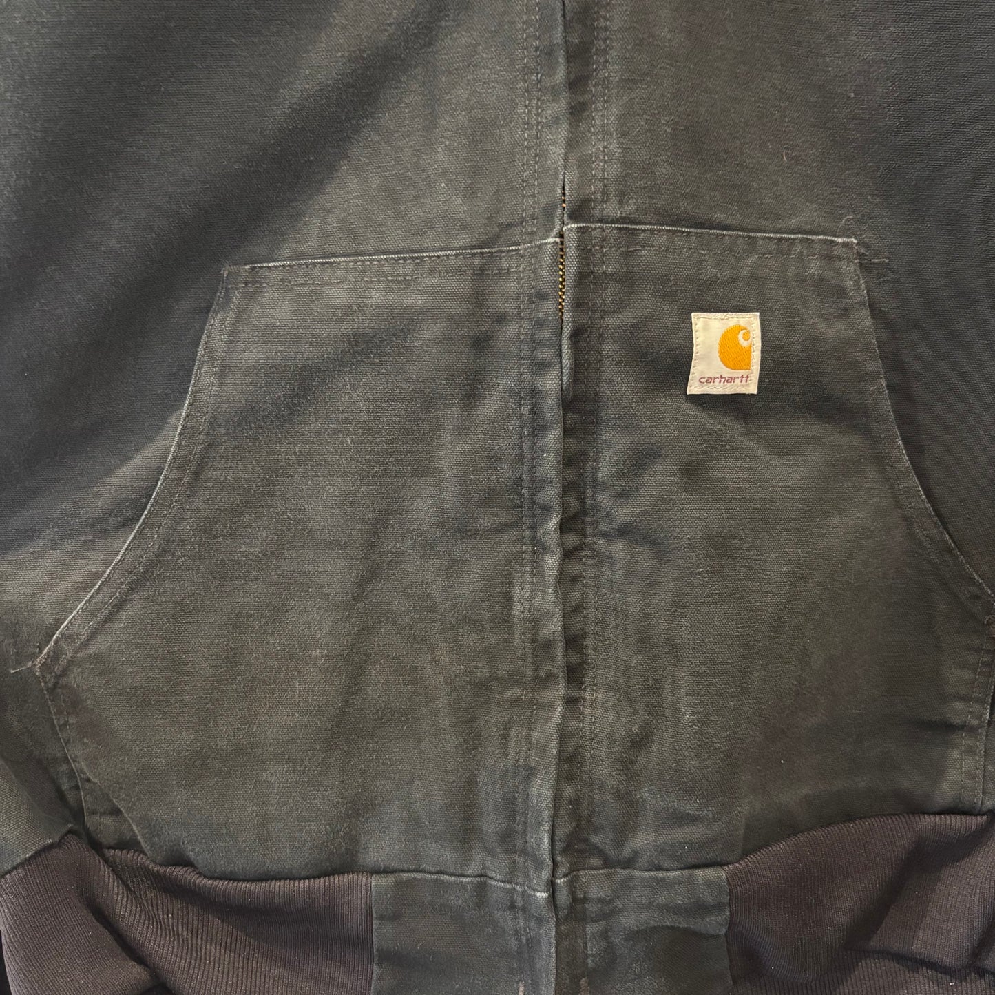 00's Carhartt カーハート  "Simpson" 刺繍入り アクティブジャケット 黒  (サイズ不明：L相当)/C0309J-SO