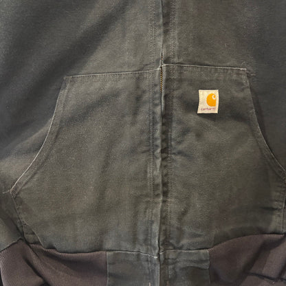 00's Carhartt カーハート  "Simpson" 刺繍入り アクティブジャケット 黒  (サイズ不明：L相当)/C0309J-SO