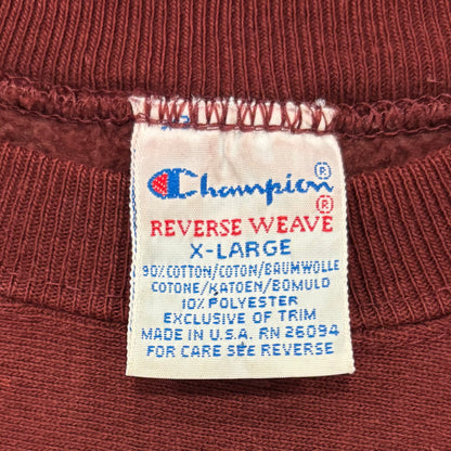 90's  Campion   リバースウィーブ REVERSE WEAVE  ARIZONA STATE ワインレッド XL /A7664S-SO