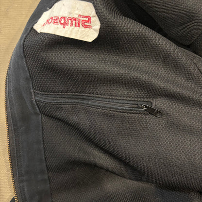 00's Carhartt カーハート  "Simpson" 刺繍入り アクティブジャケット 黒  (サイズ不明：L相当)/C0309J-SO