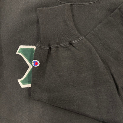 90's  Campion  REVERSE WEAVE リバースウィーブ 刺繍スウェット 黒 XXL /A7651S-SO