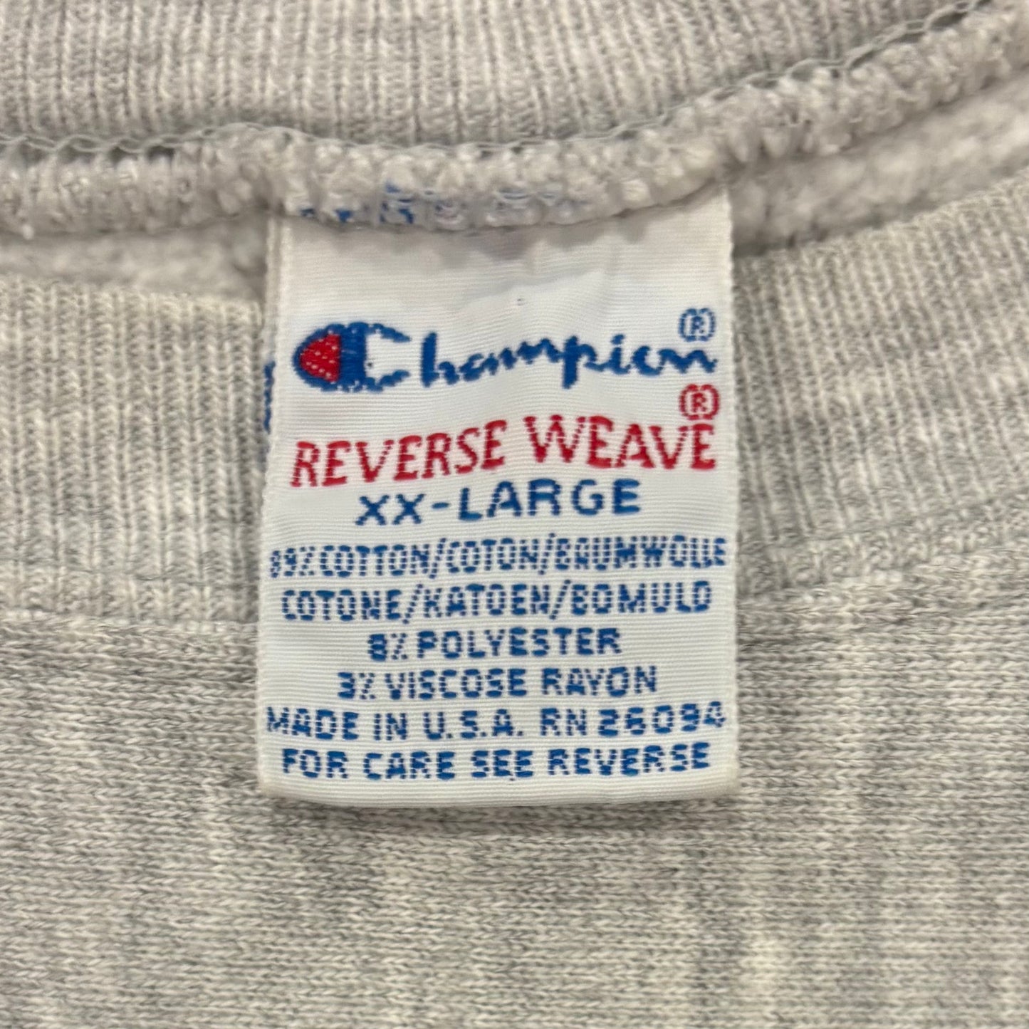 90's  Campion  REVERSE WEAVE リバースウィーブ ARIZONA STATE グレー  XXL /B3134S-SO