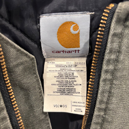 00's Carhartt カーハート 刺繍入り ダックベスト V02 MOS ワークベスト(L)/B4128V-SO