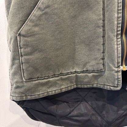 00's Carhartt カーハート 刺繍入り ダックベスト V02 MOS ワークベスト(L)/B4128V-SO