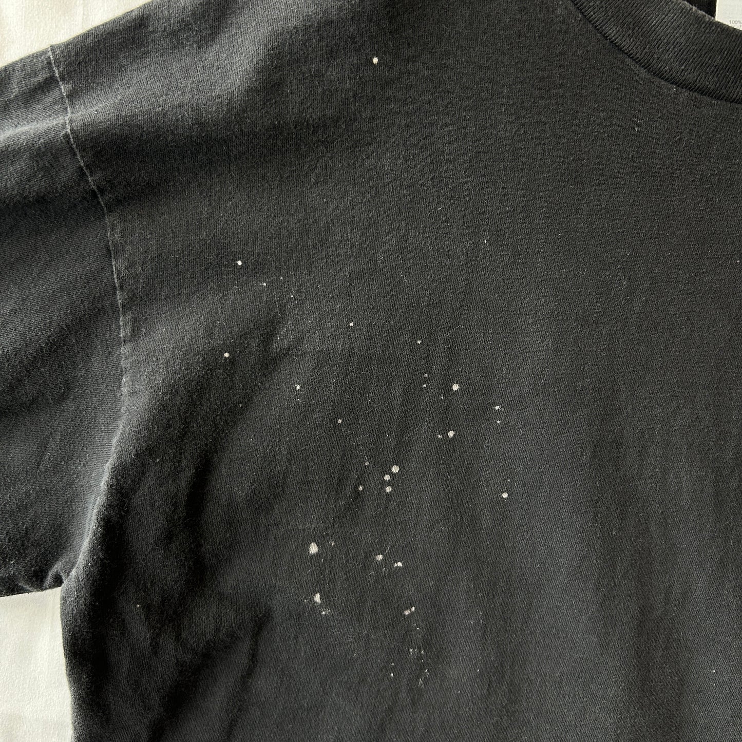 90's Hanes Rat ネズミ 袖プリントTシャツ ロンT アート ブラック 長袖（XL)/C1032T-SO