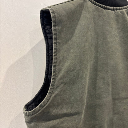00's Carhartt カーハート 刺繍入り ダックベスト V02 MOS ワークベスト(L)/B4128V-SO