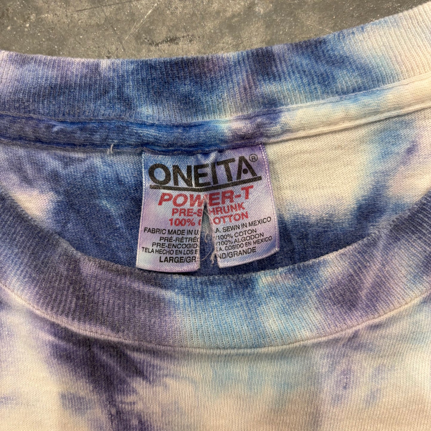 90's ONEITA Pearl Jam パールジャム Vitalogy タイダイ柄 ツアーTシャツ (L) /A6670T-SO