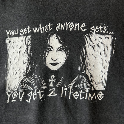 90's DC COMICS The Sandman ”Death" Tシャツ サンドマン アメコミ 黒(XL)/C1033T-SO