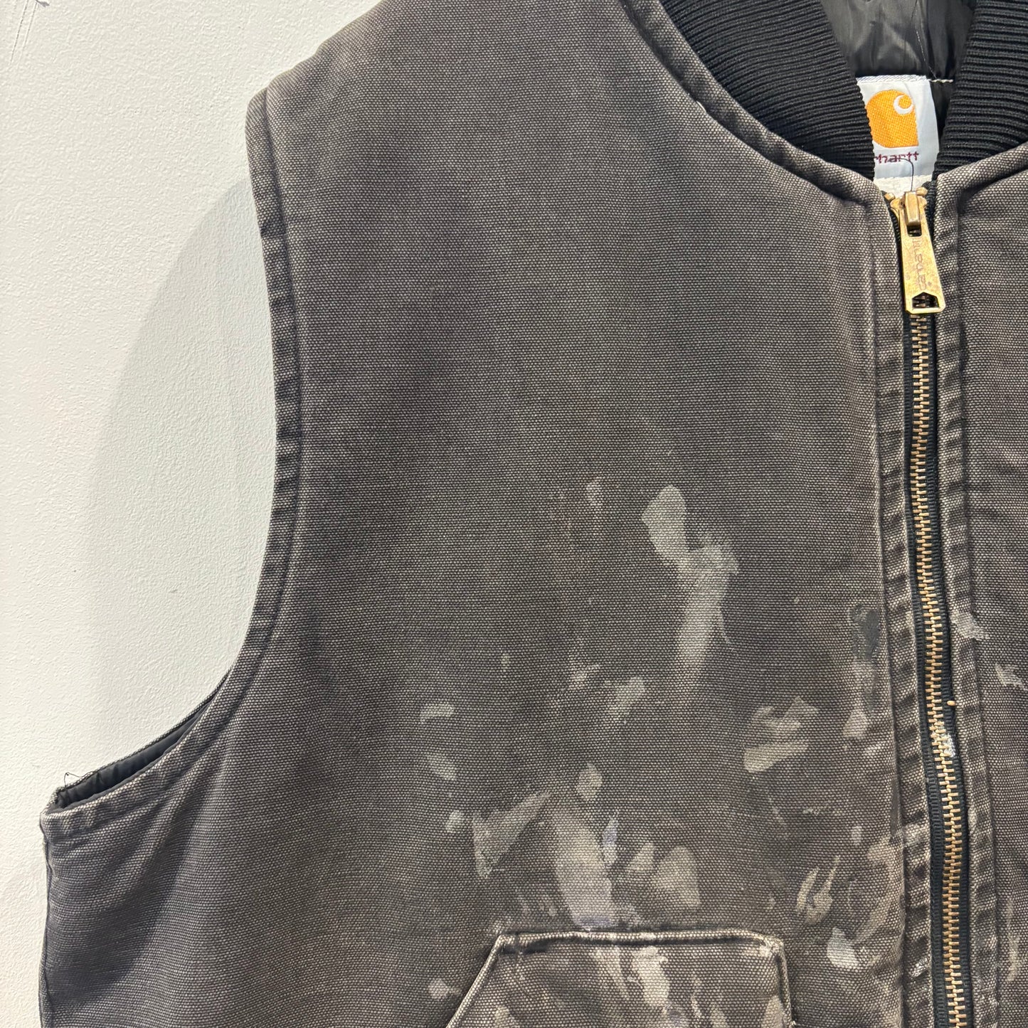 90's Carhartt カーハート ダックベスト U01 BLK ワークベスト(XL)/B3398V-SO