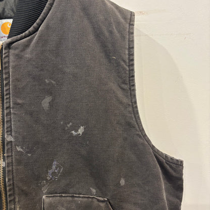 90's Carhartt カーハート ダックベスト U01 BLK ワークベスト(XL)/B3398V-SO