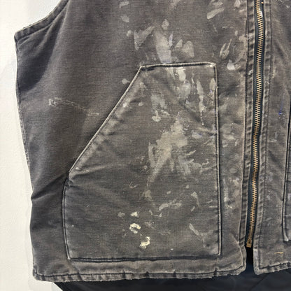 90's Carhartt カーハート ダックベスト U01 BLK ワークベスト(XL)/B3398V-SO