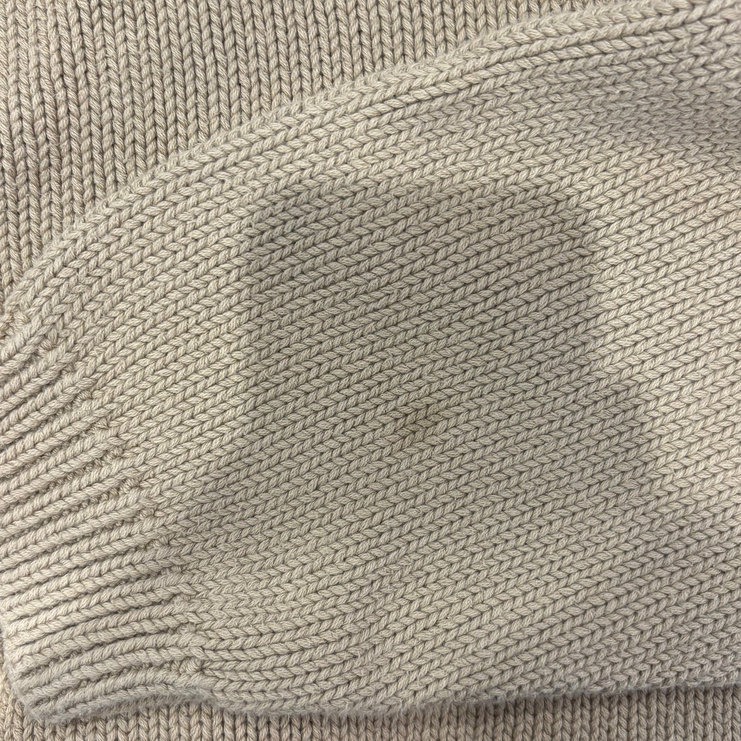 00's Eddie Bauer エディバウアー コットンニット ベージュ (XL)/B3138K-SO