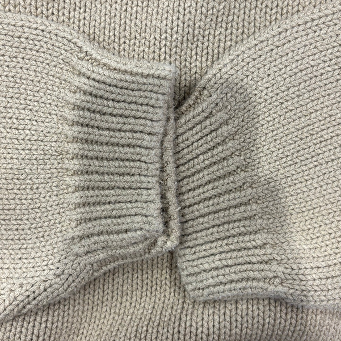 00's Eddie Bauer エディバウアー コットンニット ベージュ (XL)/B3138K-SO