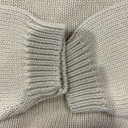 00's Eddie Bauer エディバウアー コットンニット ベージュ (XL)/B3138K-SO