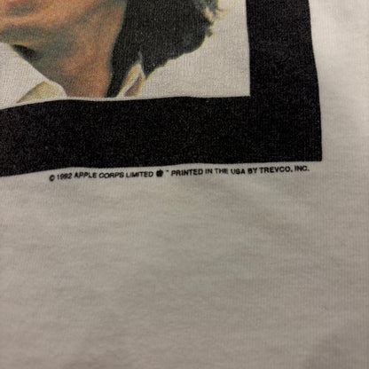 90's FRUIT OF THE LOOM フルーツオブザルーム The Beatles ビートルズ LET IT BE アルバム ジャケ写 Tシャツ 白 (L) /A3437T-SO