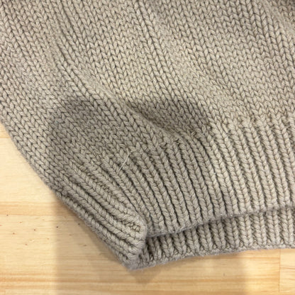 00's Eddie Bauer エディバウアー コットンニット ベージュ (XL)/B3138K-SO