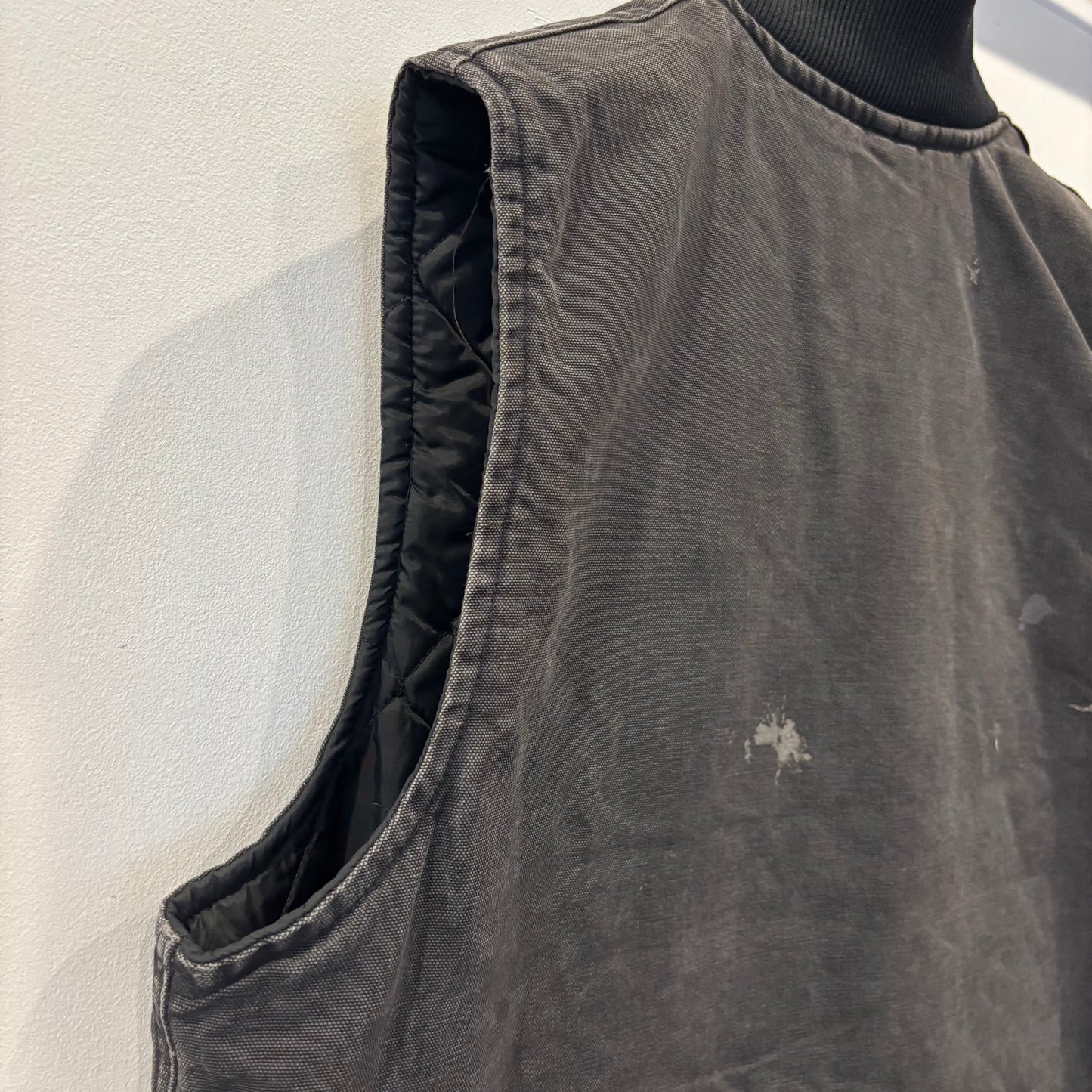 90's Carhartt カーハート ダックベスト U01 BLK ワークベスト(XL)/B3398V-SO