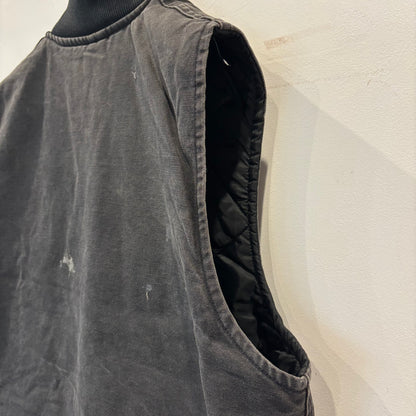 90's Carhartt カーハート ダックベスト U01 BLK ワークベスト(XL)/B3398V-SO