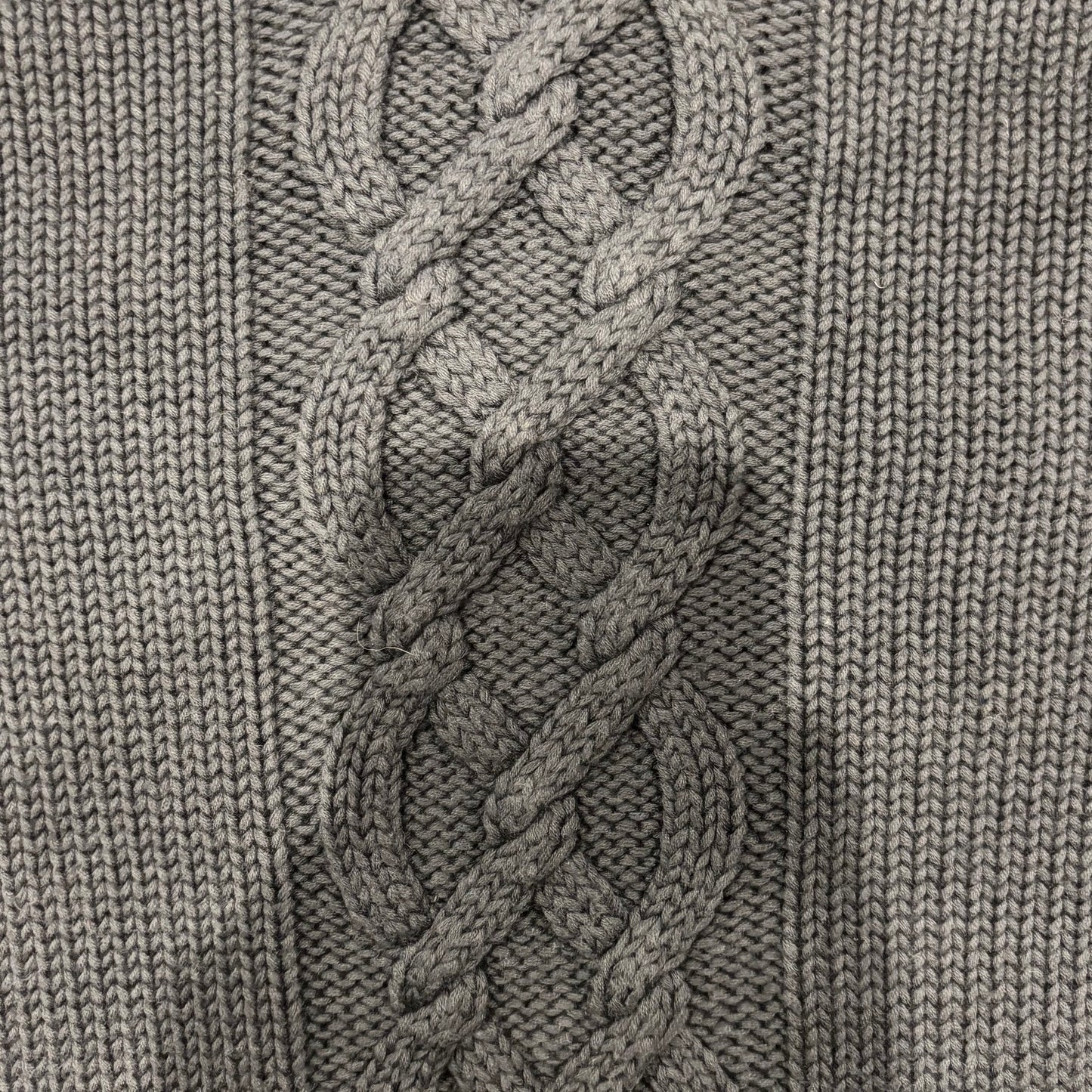 00's BANANA REPUBLIC アラン模様 コットンニット 紺 (XL)/A1114K-SO