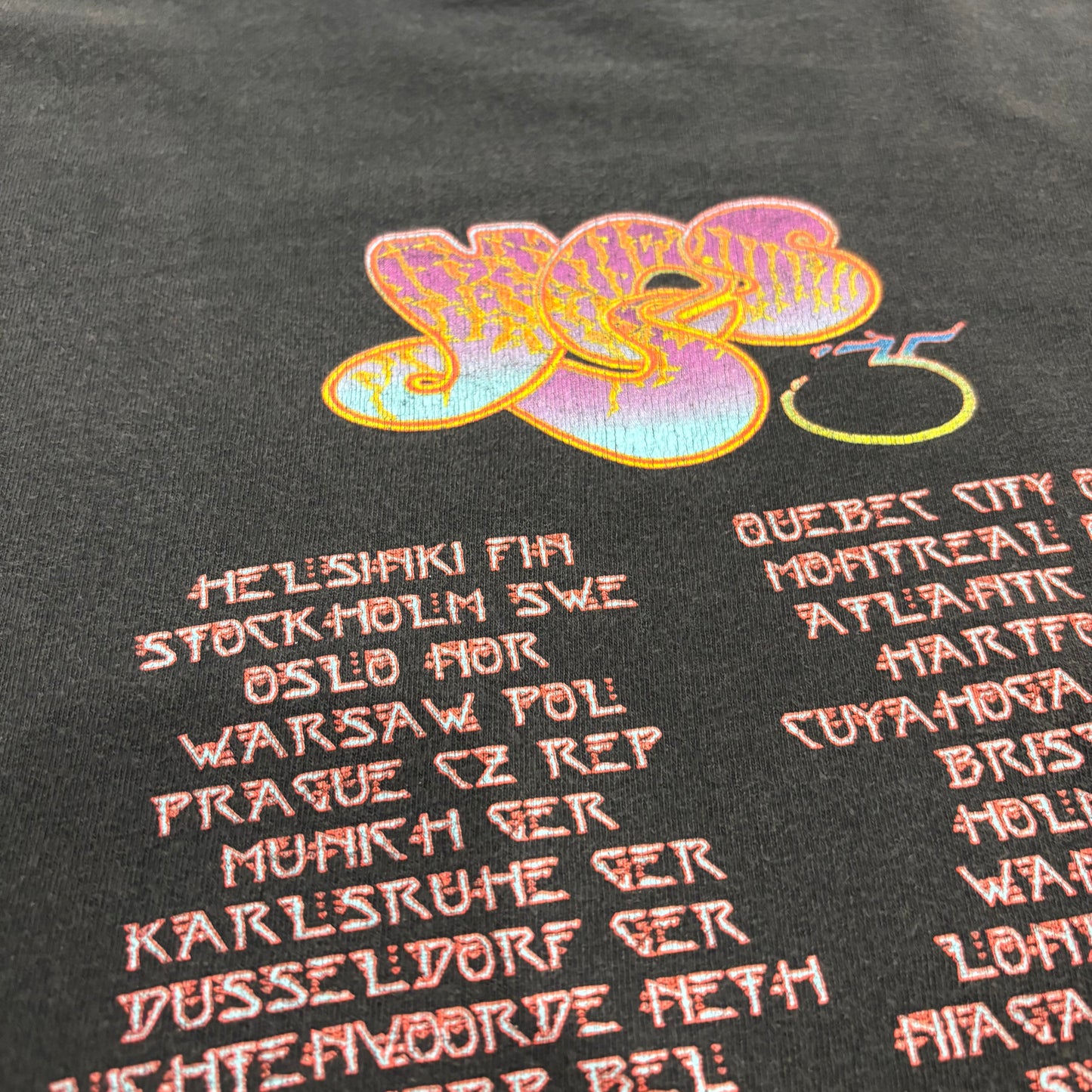 00's Yes 2004 ３５周年ツアーTシャツ ブラック (サイズ不明) /C3557T-SO