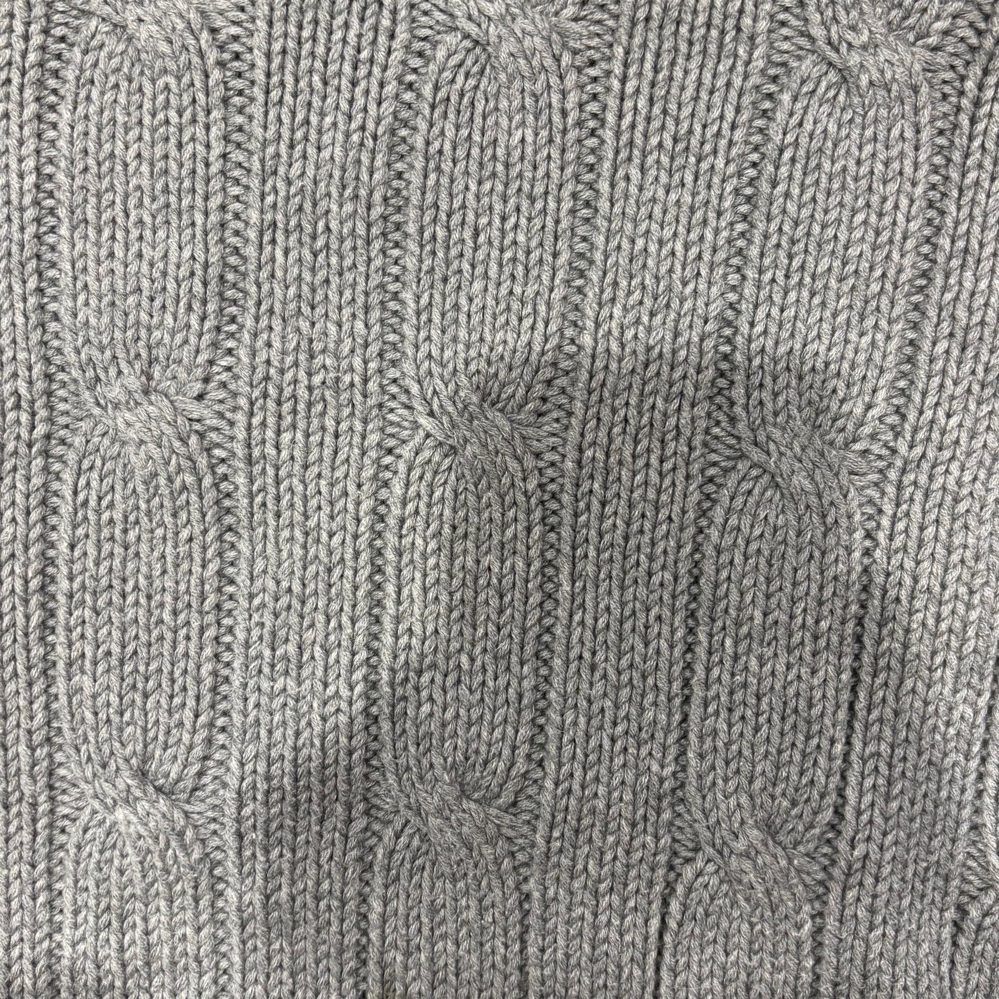 90's 00's LANDS'END コットンニット L チャコールグレー 90's