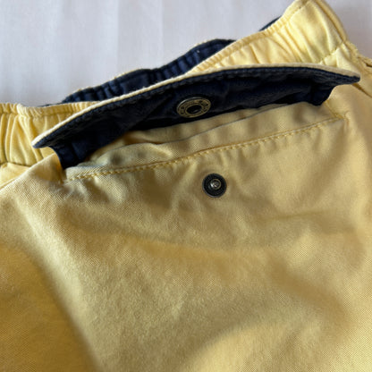 90's Polo Ralph Lauren ラルフローレン コットンイージーショーツ ショートパンツ イエロー(M)/A4198P-SO