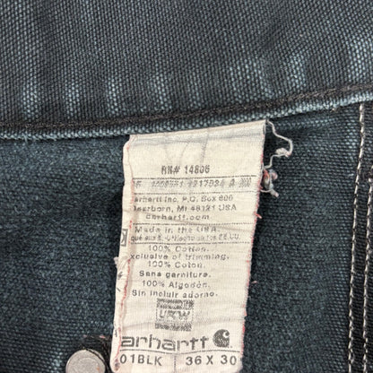 90's Carhartt カーハート ダブルニー ブラック (36×30)/A8363P-SO