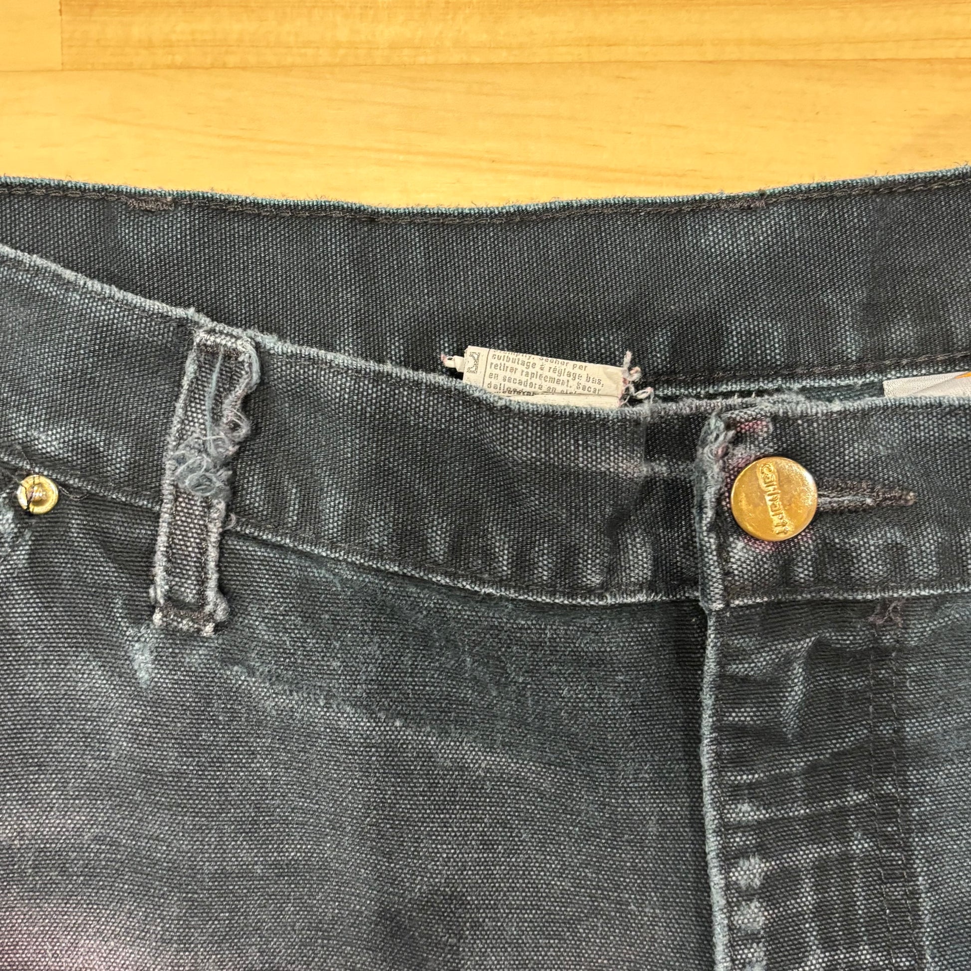 90's Carhartt カーハート ダブルニー ブラック (36×30)/A8363P-SO 90's Carhartt カーハート ダブルニー ブラック (36×30)/A8363P-SO