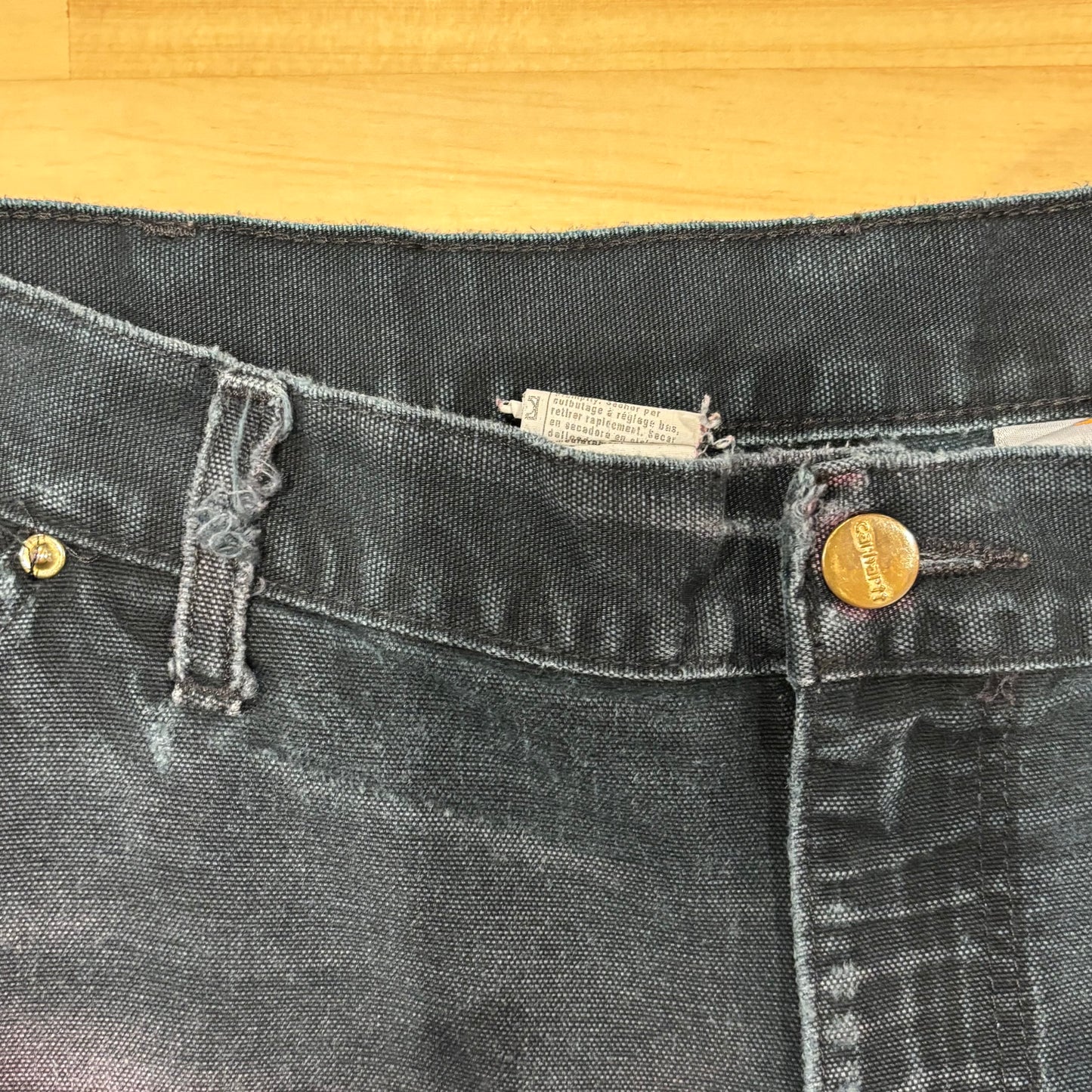 90's Carhartt カーハート ダブルニー ブラック (36×30)/A8363P-SO