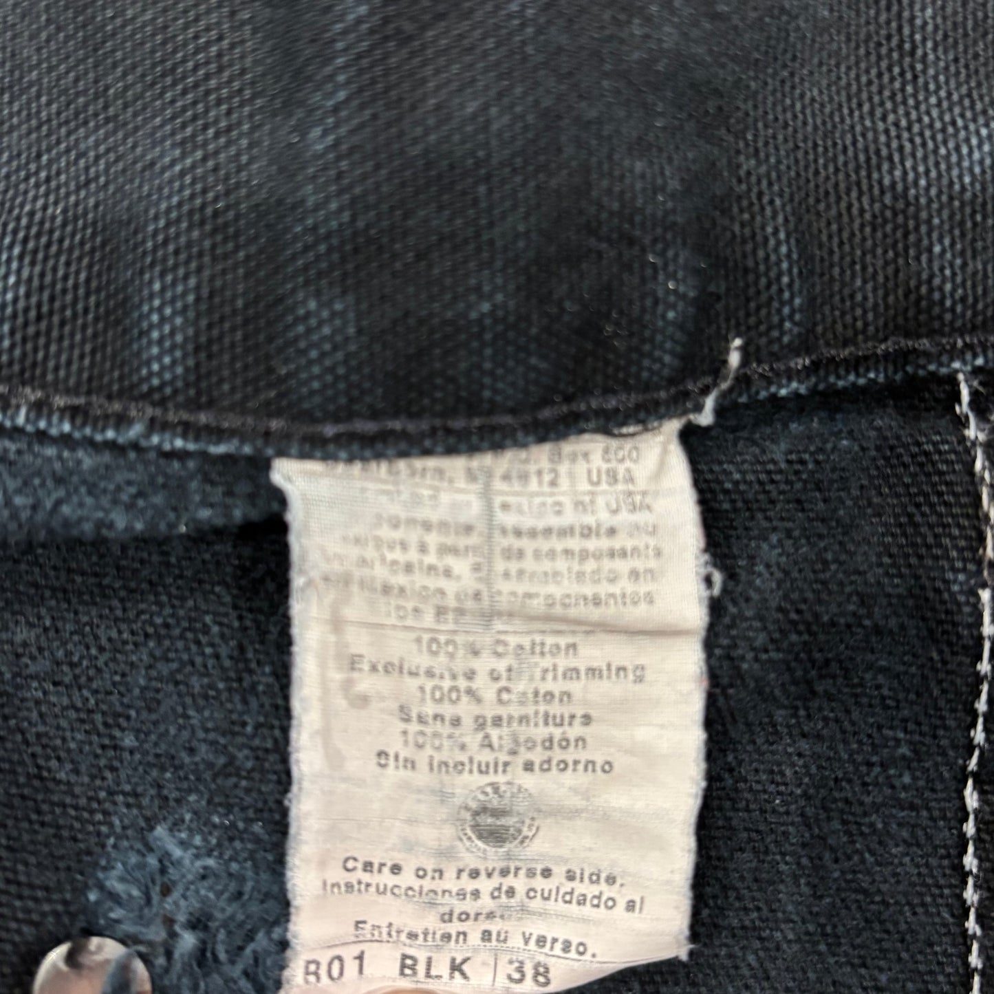 00's carhartt カーハート ダブルニー ブラック (38×36)/A8431P-SO