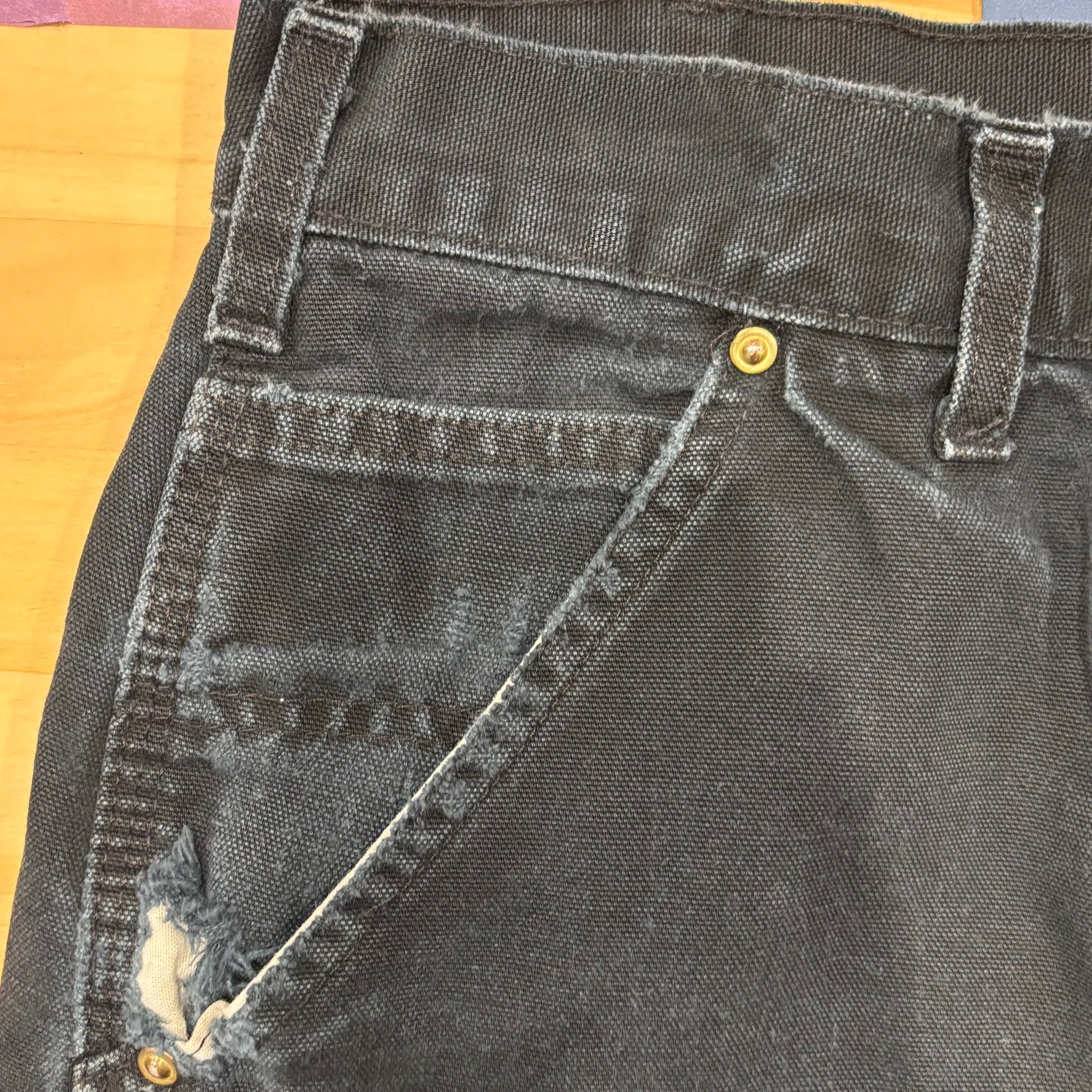 00's carhartt カーハート ダブルニー ブラック (38×36)/A8431P-SO 00's carhartt カーハート ダブルニー ブラック (38×36)/A8431P-SO
