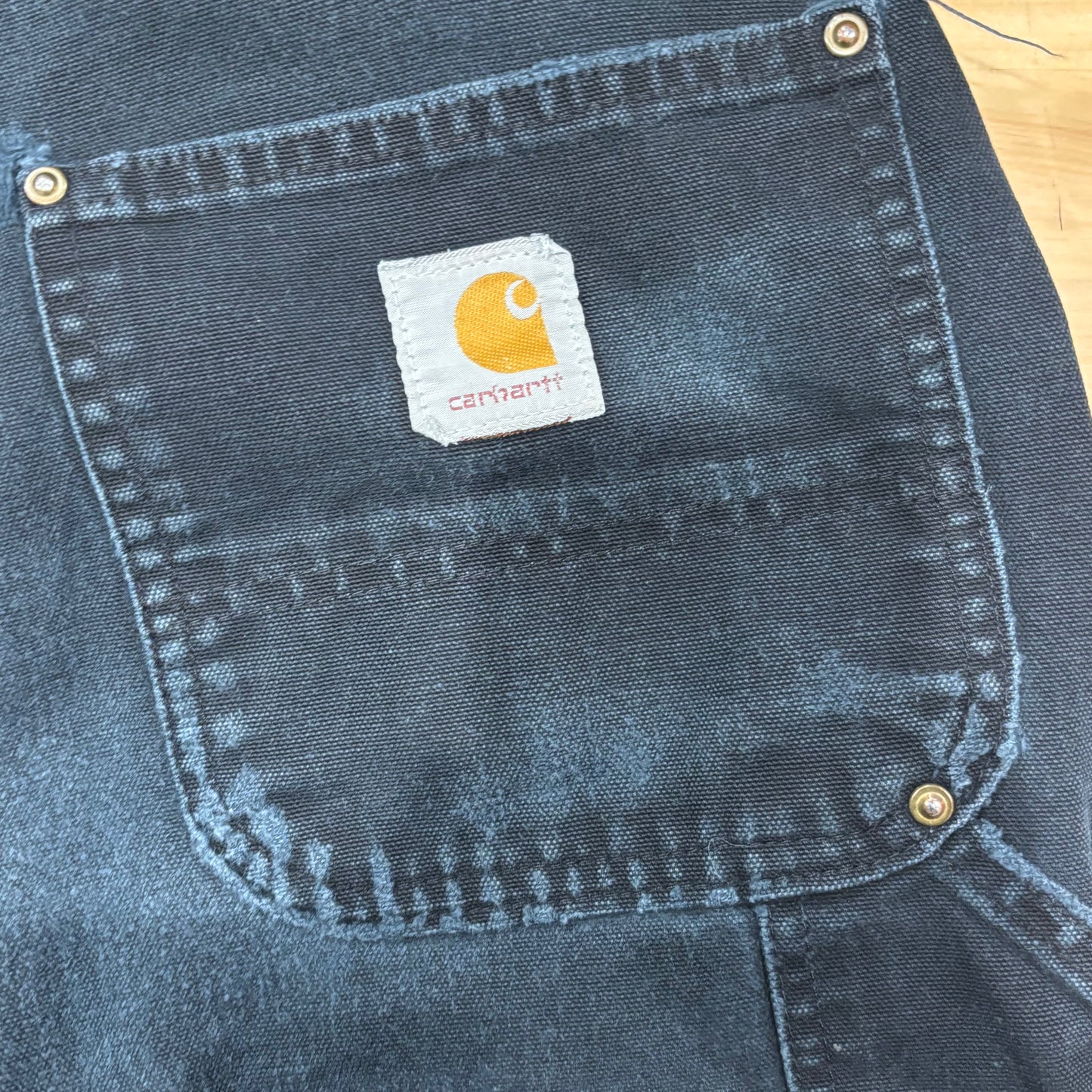 00's carhartt カーハート ダブルニー ブラック (38×36)/A8431P-SO