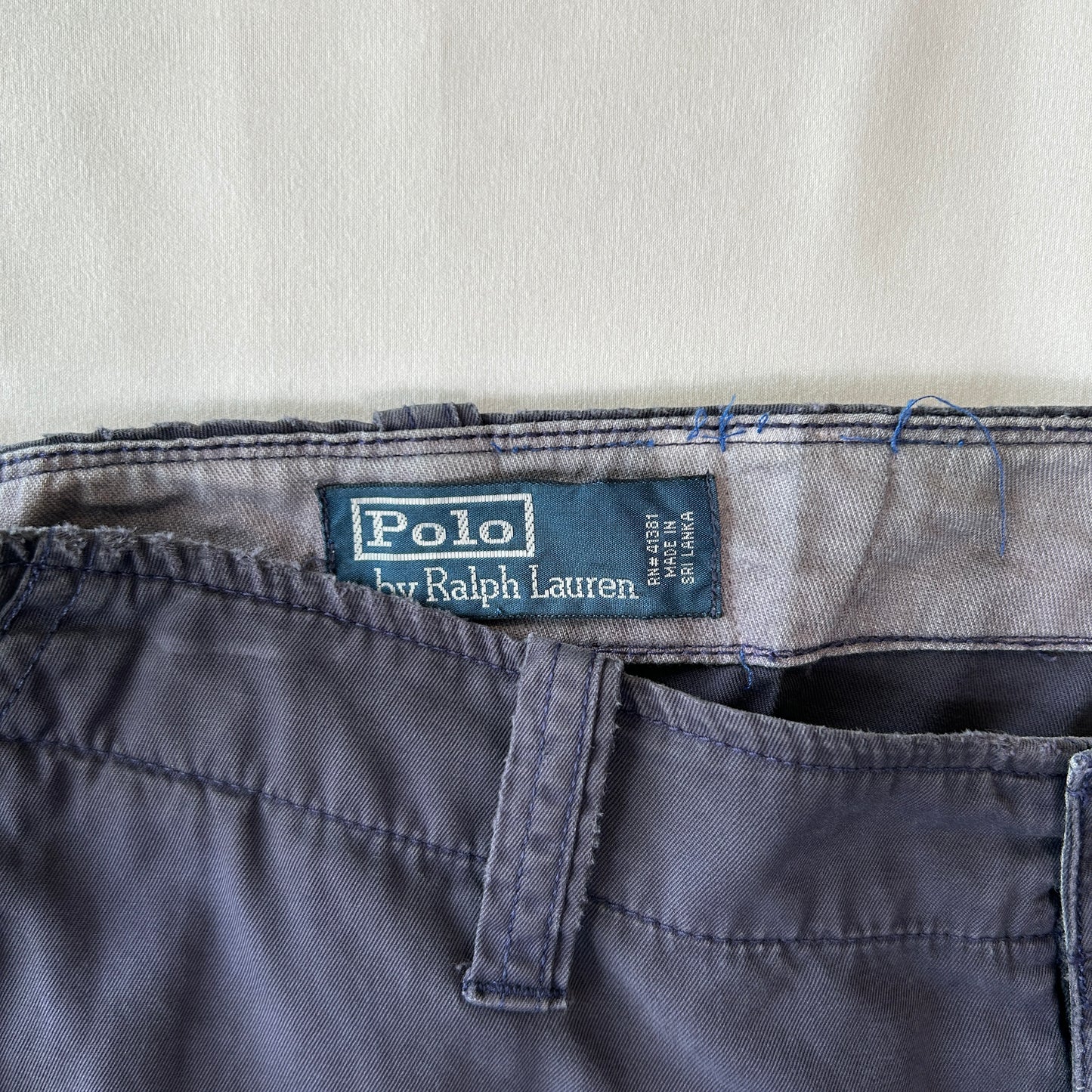 Polo by Ralph Lauren ラルフローレン コットン カーゴショーツ ハーフパンツ 製品染め ネイビー(34)/C1037P-SO