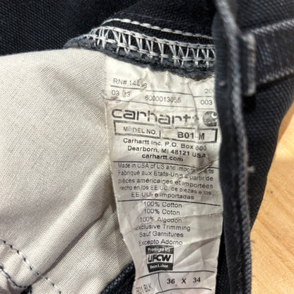 00's Carhartt カーハート ダブルニー ブラック (36×34)/A8364P-SO