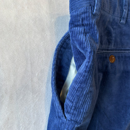 POLO GOLF ラルフローレン 太畝 コーデュロイパンツ ブルー(36×32)/A9640P-SO